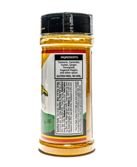 Jamaican YaadStyle™  Hot Indian Curry Powder – 6 oz | Authentic Island Curry Blend | Gluten-Free, No MSG