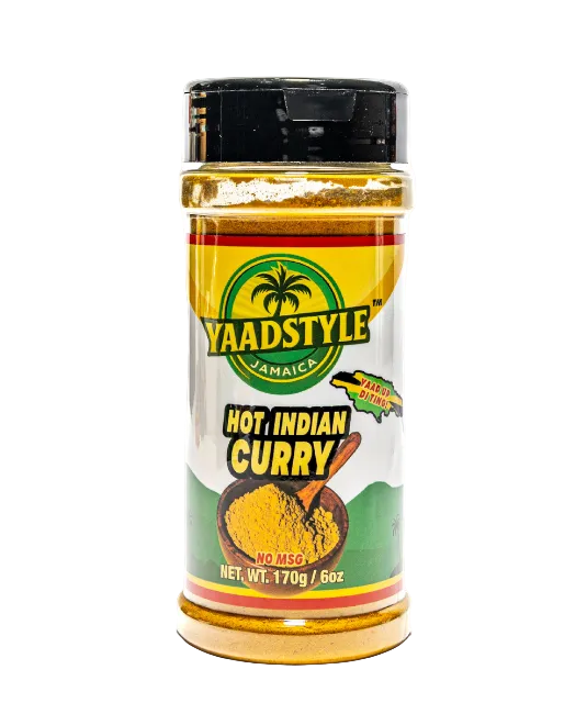 Jamaican YaadStyle™  Hot Indian Curry Powder – 6 oz | Authentic Island Curry Blend | Gluten-Free, No MSG